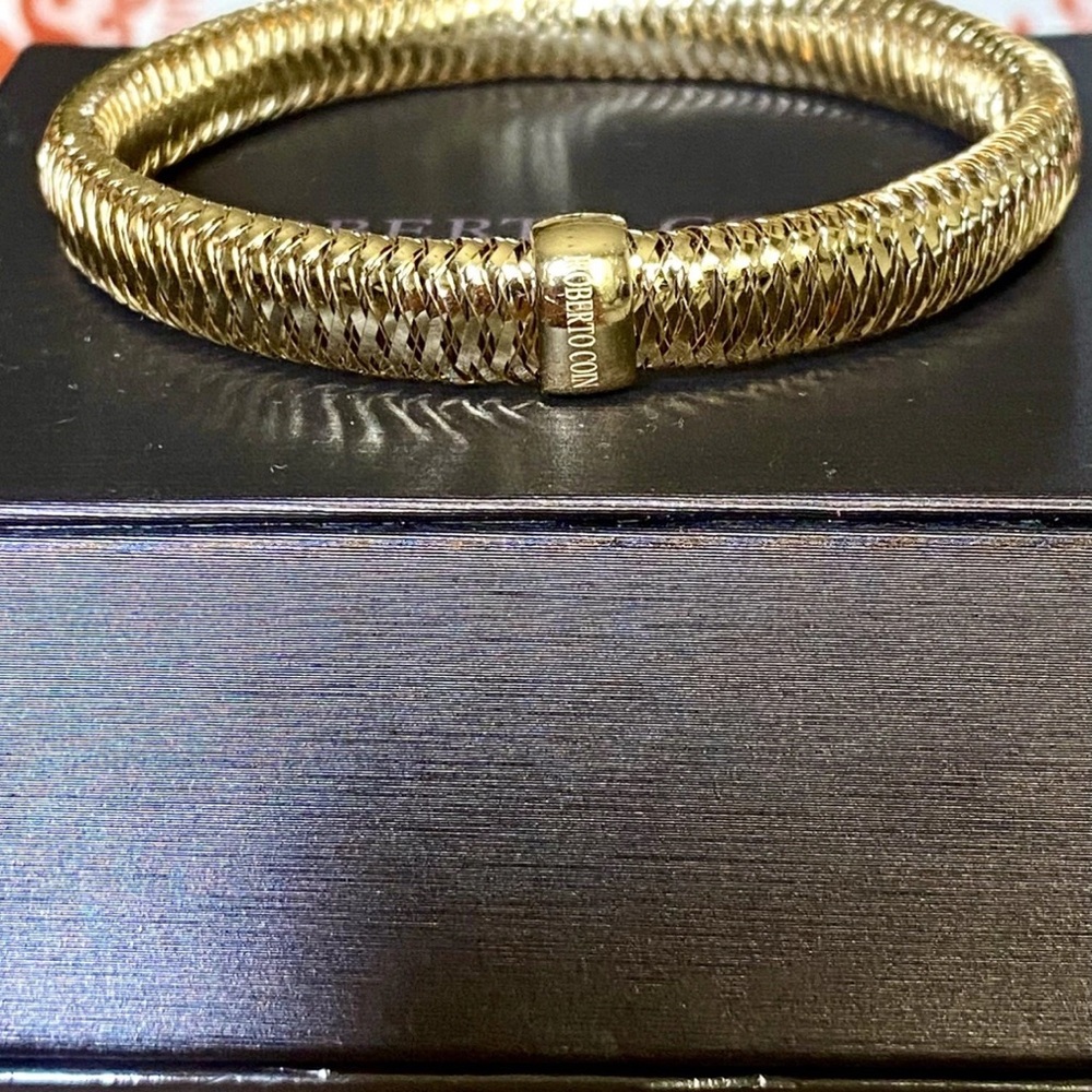 Roberto Coin Textured 18k primavera Gold Bracelet